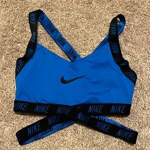 Nike Sport Bra, Size Small, Blue/Black